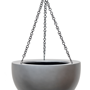 Baq Gradient Hanging bowl matt grey, 33x21cm