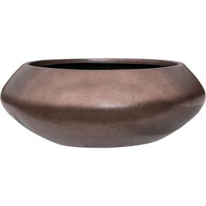 Baq Metallic Silver leaf Bowl Ufo Matt Coffee, 40x15cm